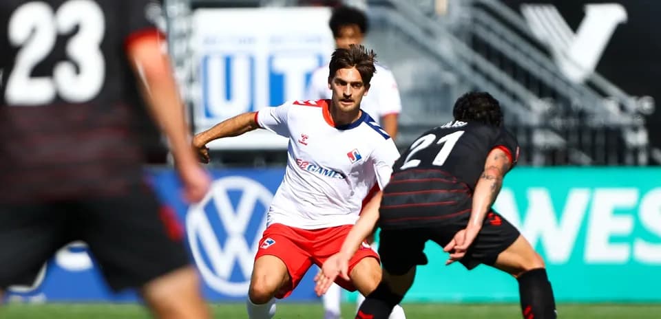 Players in action during Vancouver FC match