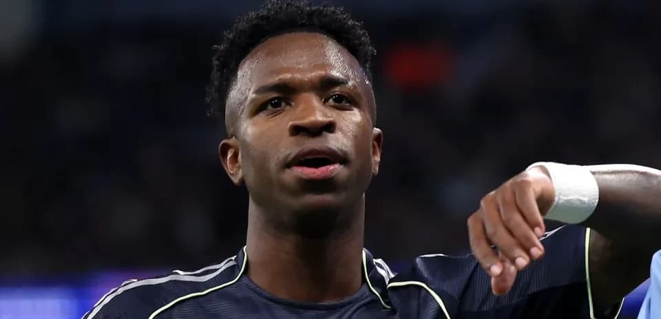 Player gesturing during a football match