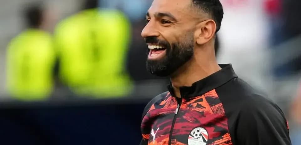Player smiling during warm-up before the match