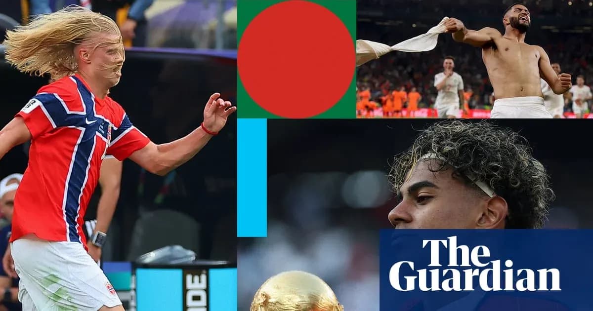 Collage of soccer players celebrating and playing