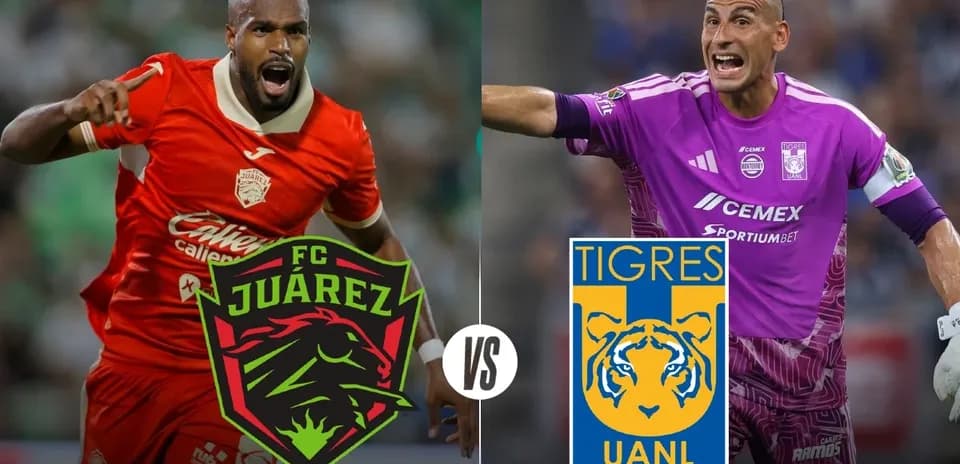 FC Juárez player celebrates against Tigres UANL