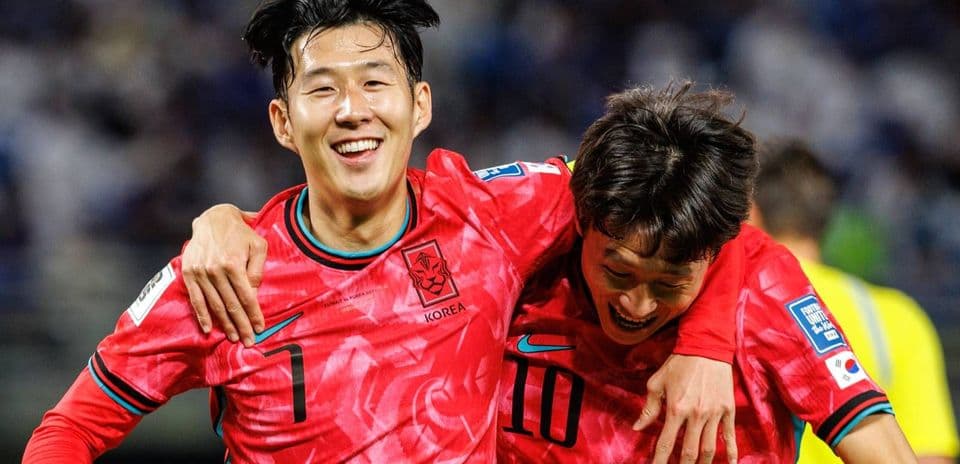 South Korean players celebrating during a match