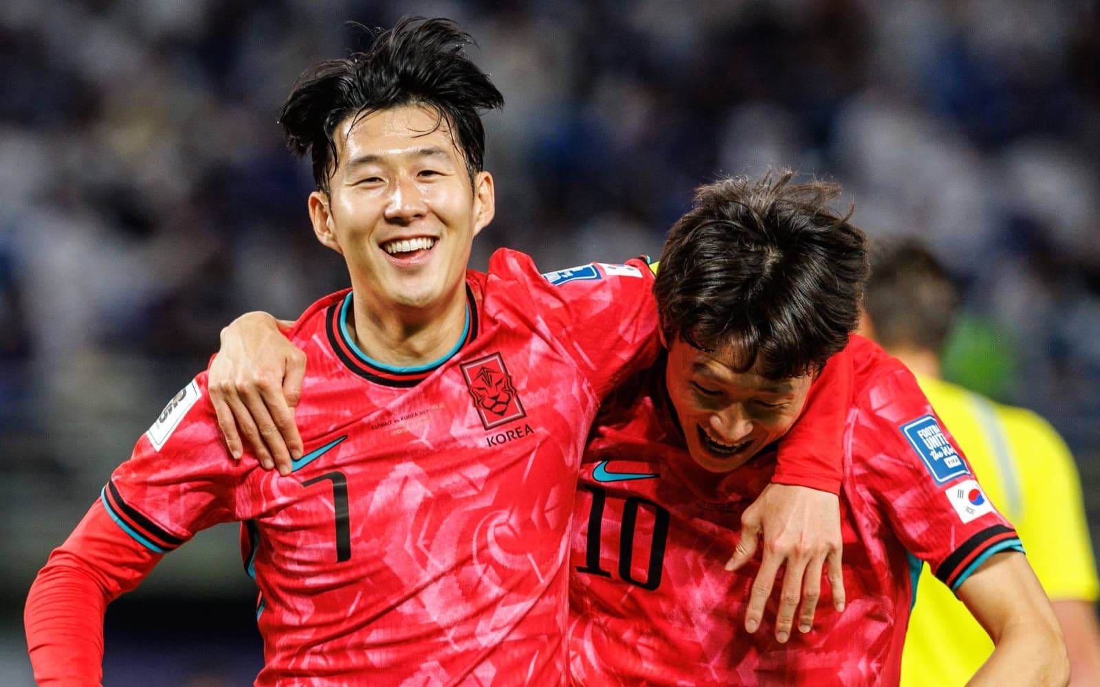 South Korean players celebrating during a match