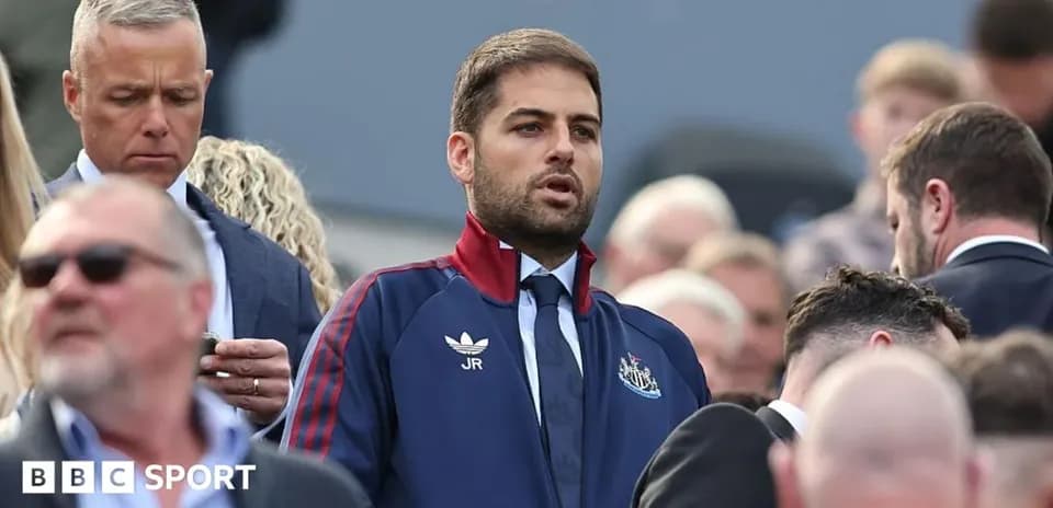 Man in Newcastle jacket among crowd at event