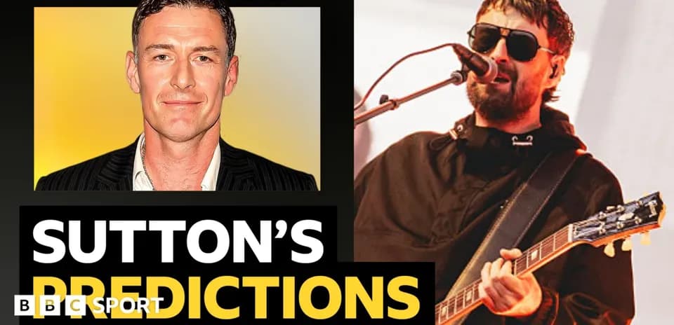 Two men featured in Sutton's predictions segment