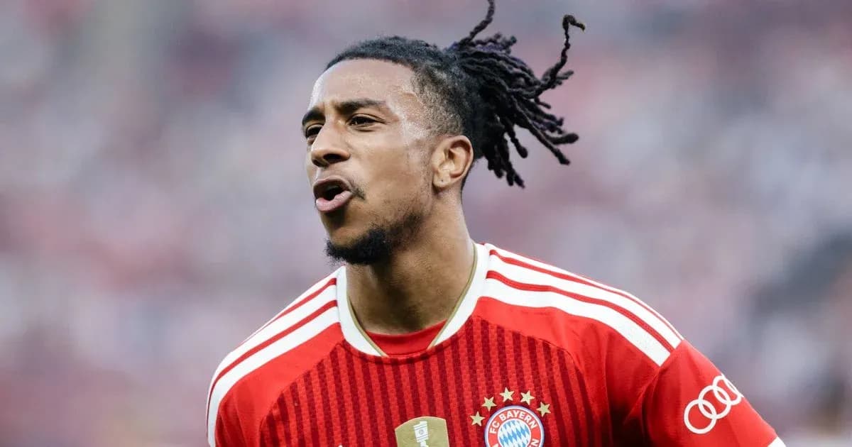 Player celebrating after scoring a goal for Bayern Munich