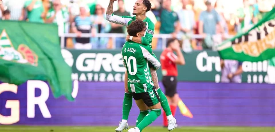 Real Betis players celebrating a goal
