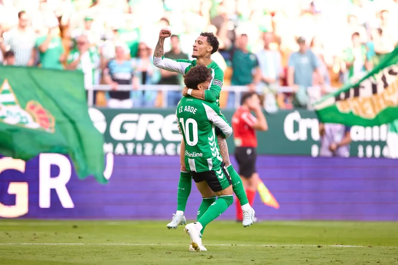 Real Betis players celebrating a goal
