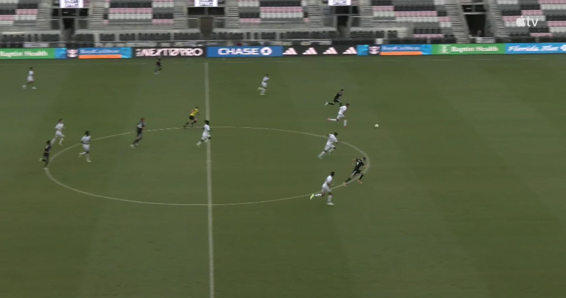 Inter Miami II player advancing with the ball