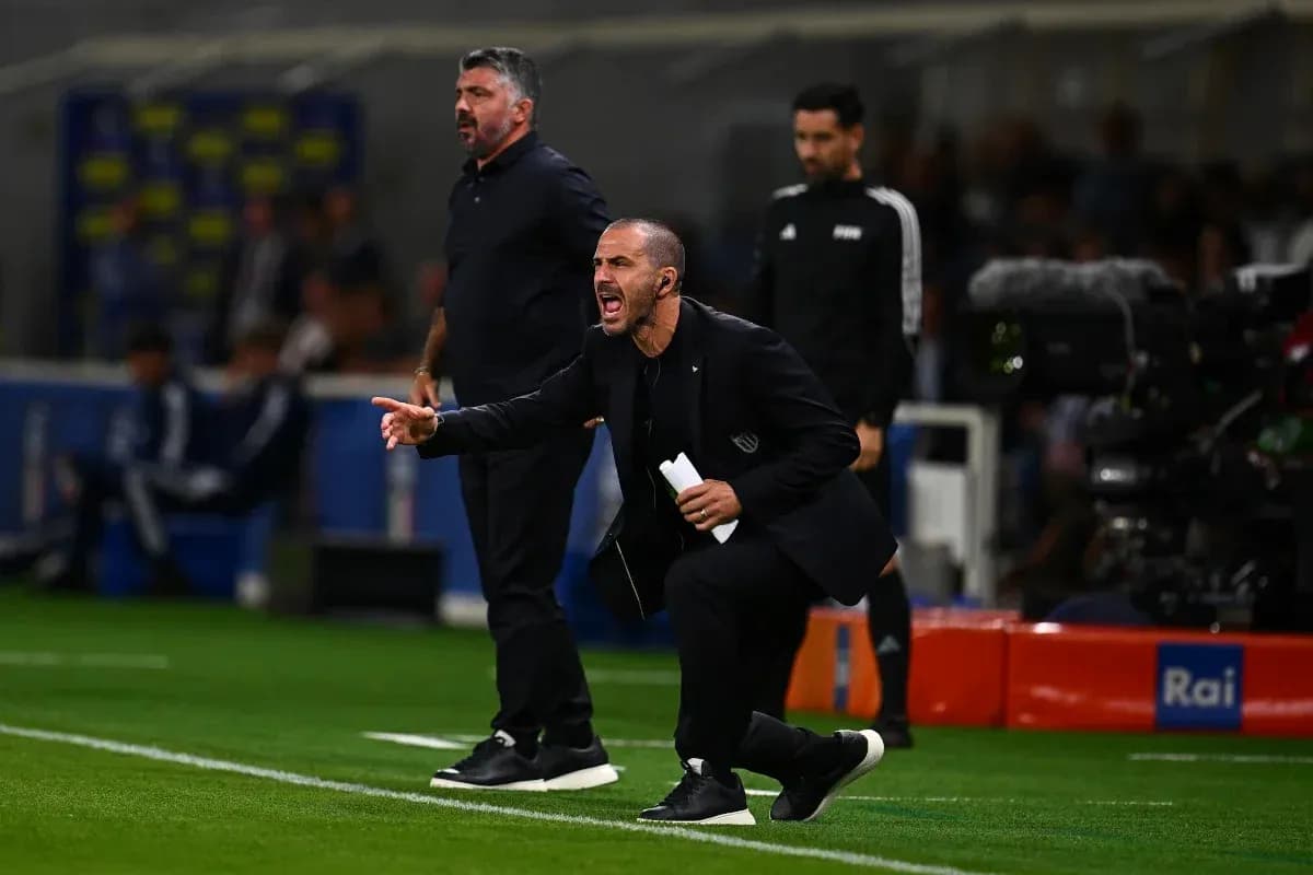 Coaches directing players during a match