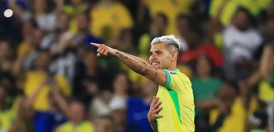 Player celebrating and pointing to the crowd