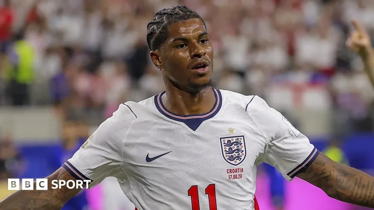 Player celebrating during England match against Croatia