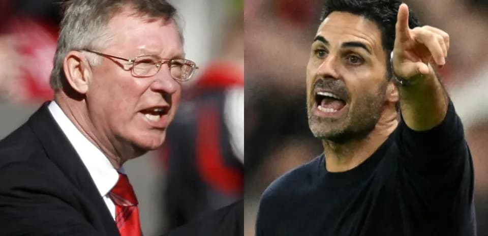 Two football managers gesturing during a match