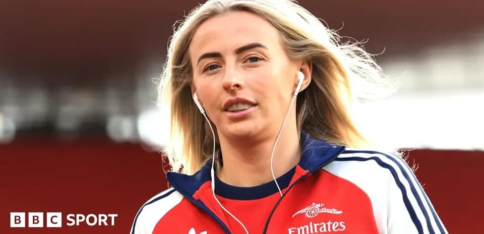 Athlete walking with headphones before the match