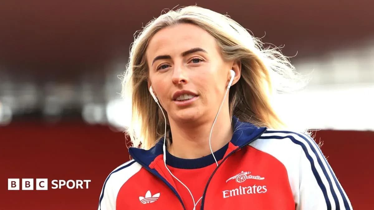 Athlete walking with headphones before the match