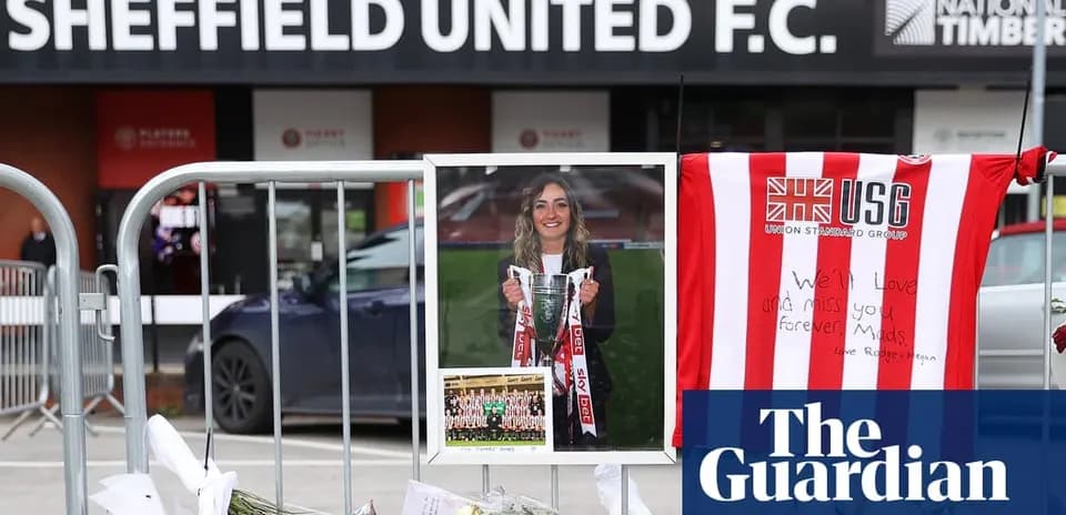 Tribute display outside Sheffield United F.C. stadium