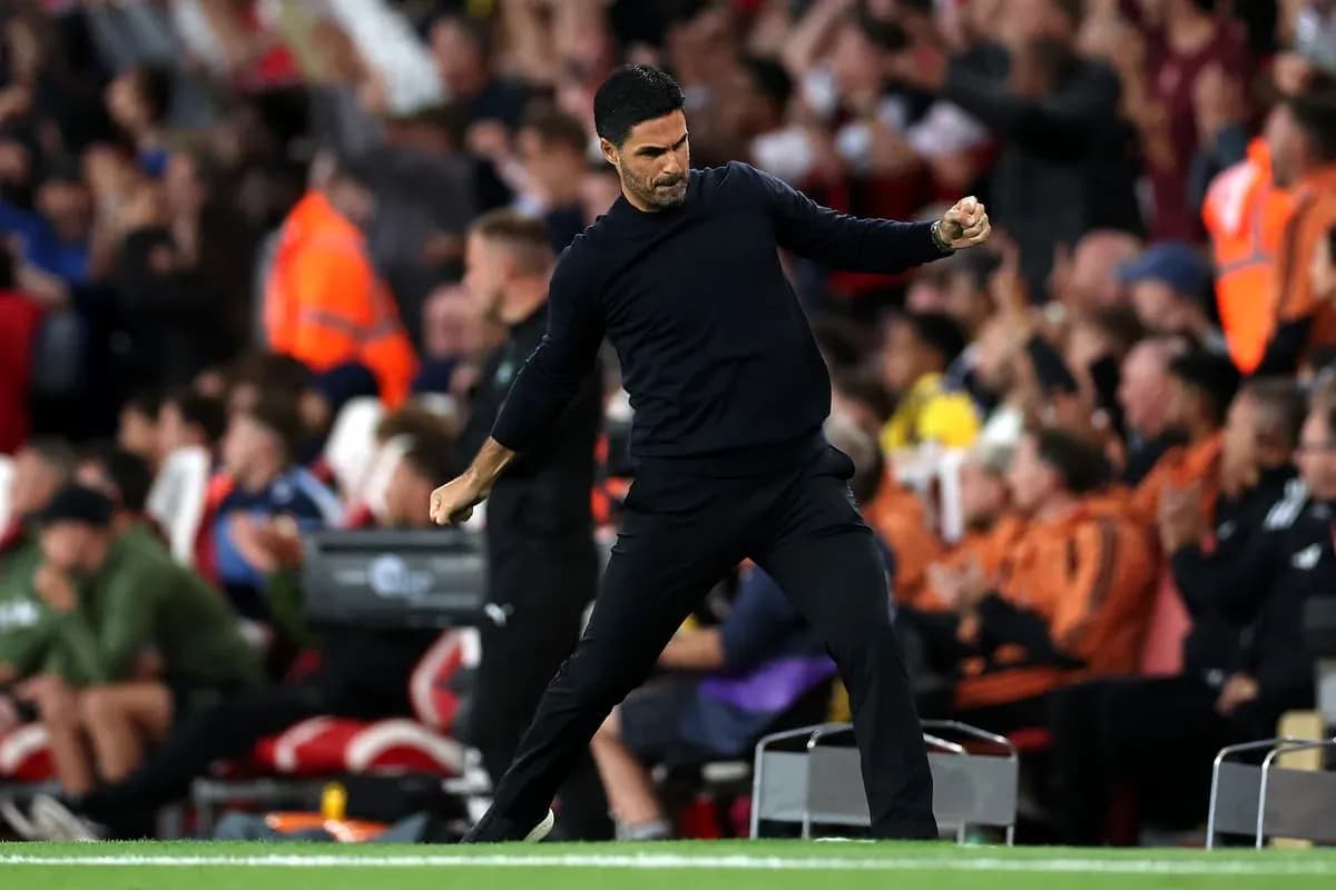 Manager celebrating a goal on the sideline