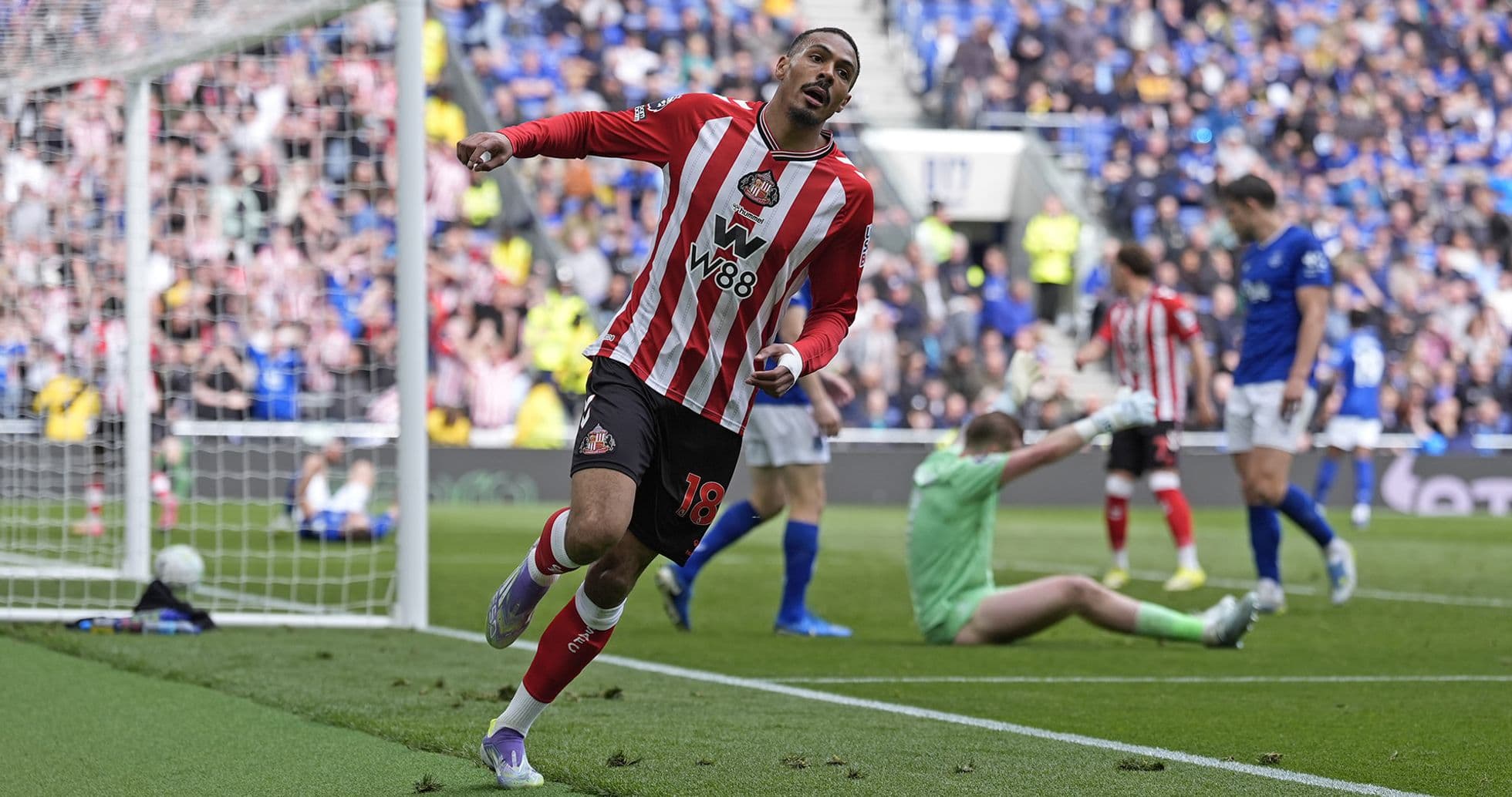 Sunderland player celebrating after scoring a goal