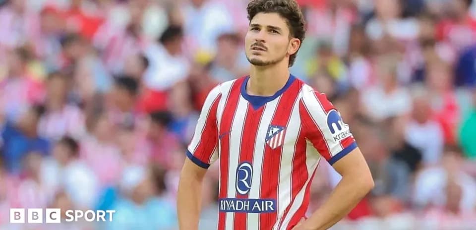 Atletico Madrid player during a match on field