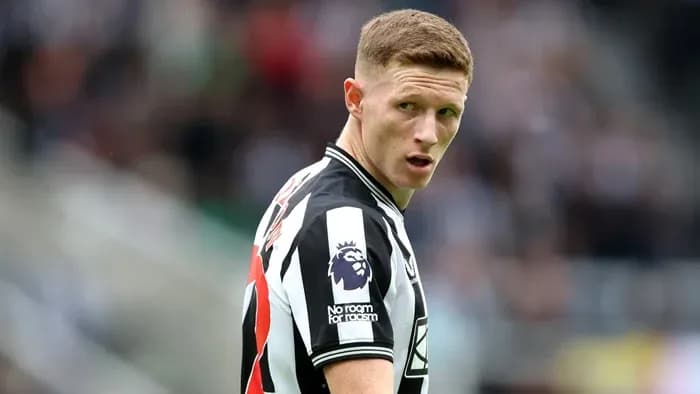 Newcastle player on field during match