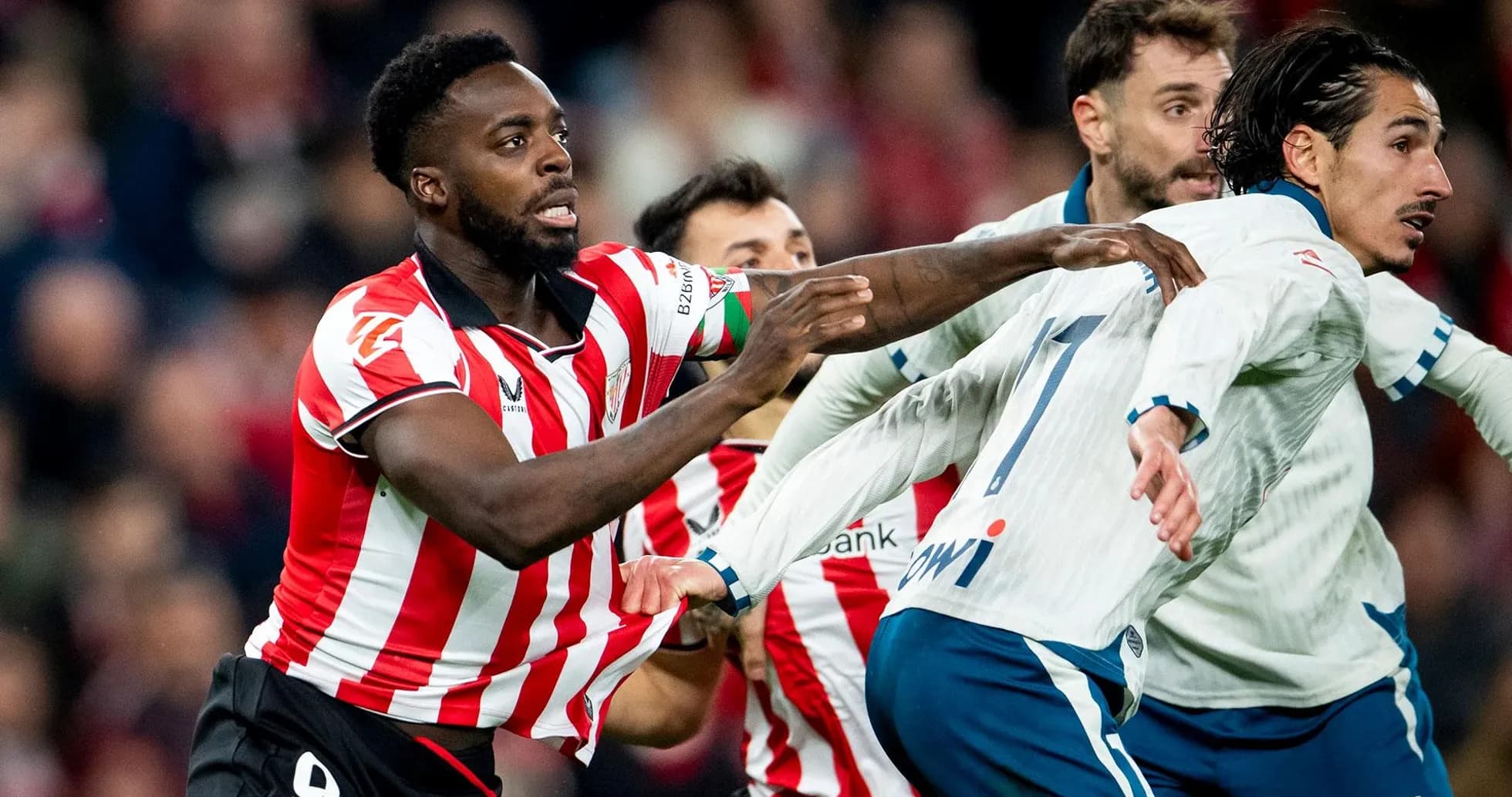 Iñaki Williams during Athletic Club vs Espanyol match.