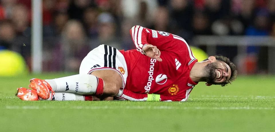 Player lying on pitch after sustaining injury
