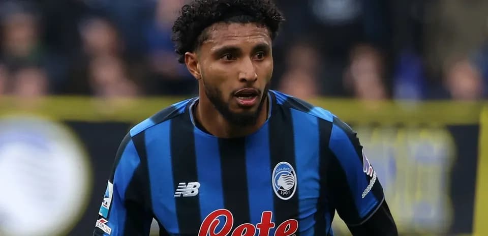 Player wearing Atalanta jersey during match action