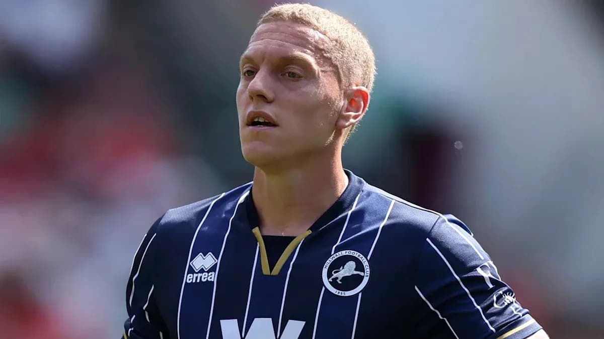 Player in Millwall FC jersey during match
