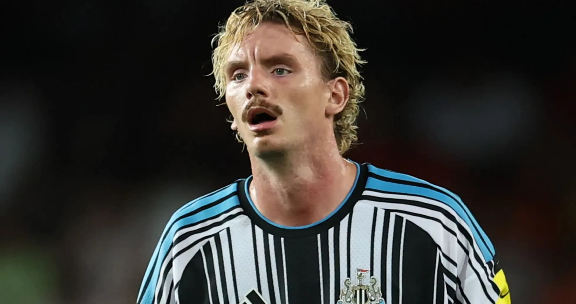 Newcastle United player during match action