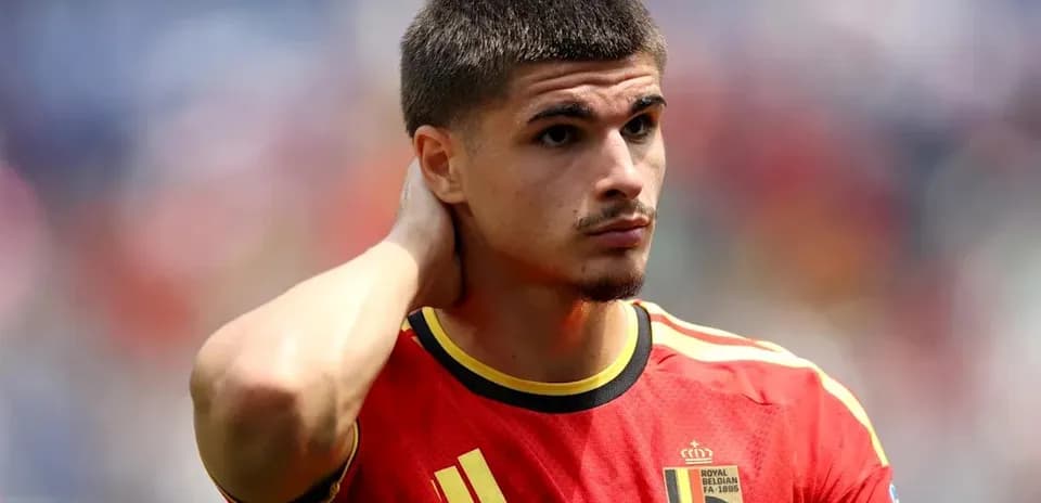 Belgian player looking thoughtful on the field