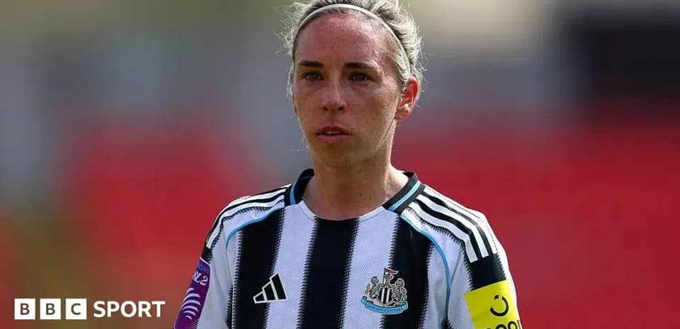 Newcastle player wearing team jersey on the pitch