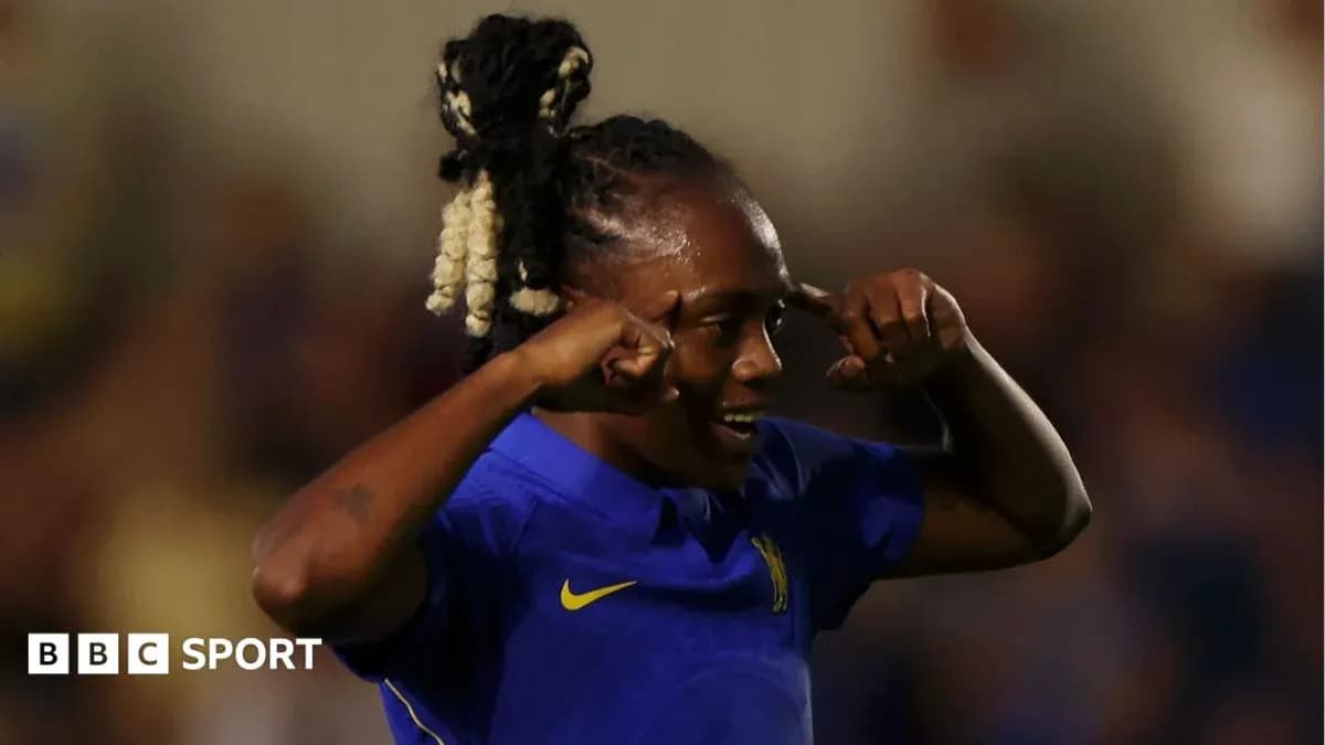 Chelsea player celebrating after scoring a goal