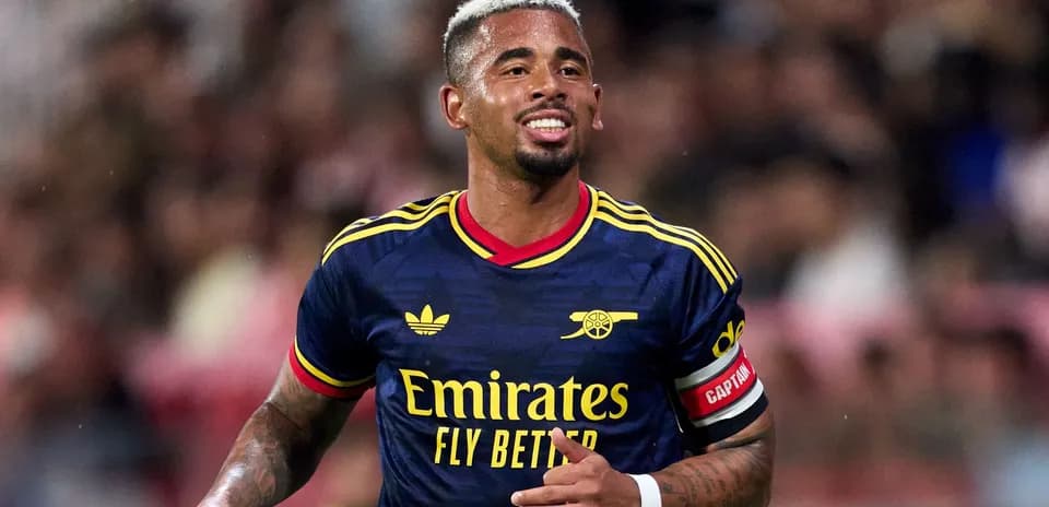 Player wearing Arsenal jersey during a match