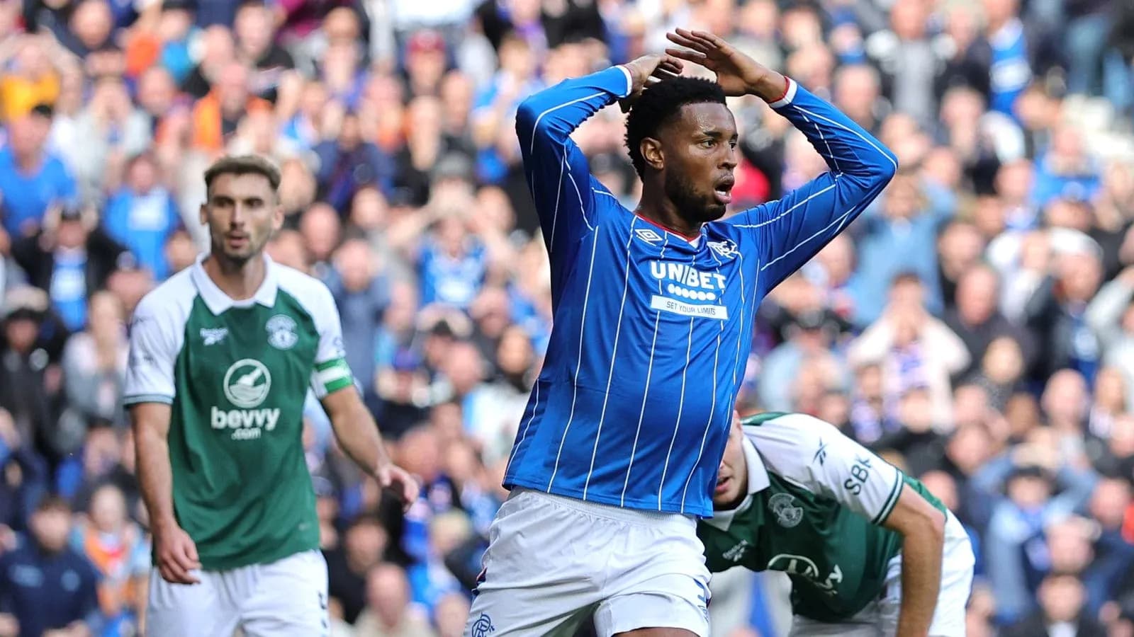 Player celebrating a goal during a match