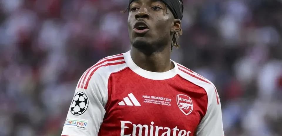 Player in Arsenal kit during a match