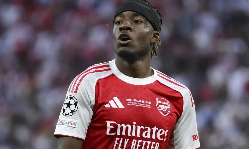 Player in Arsenal kit during a match