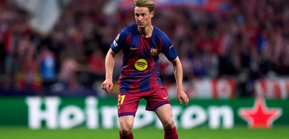 Player in Barcelona kit during Champions League match