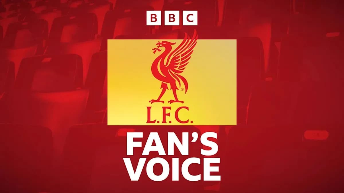 Liverpool FC logo with BBC Fan's Voice text