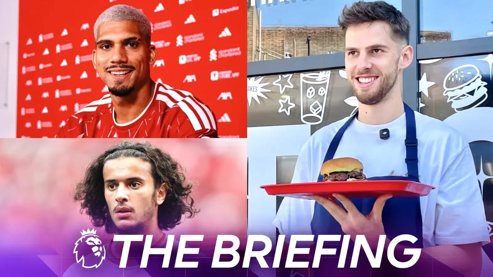 Three players featured in a promotional event