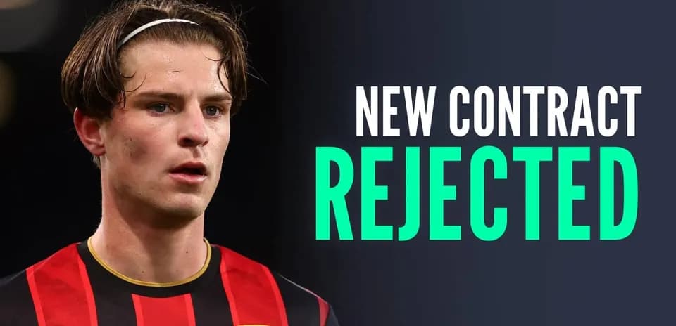 Player in AFC Bournemouth jersey with contract news