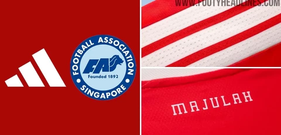 Singapore football kit details and logo