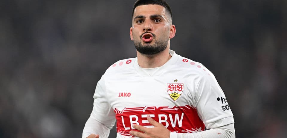 Player gesturing during a football match