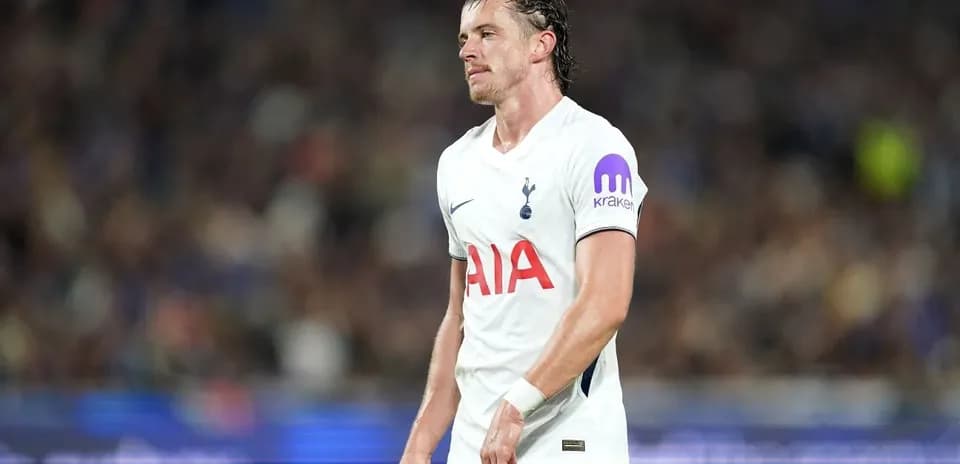 Tottenham player looking disappointed during match