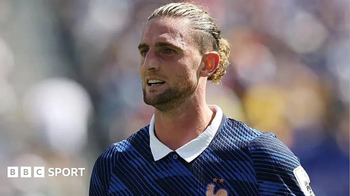 Player wearing France jersey during a match
