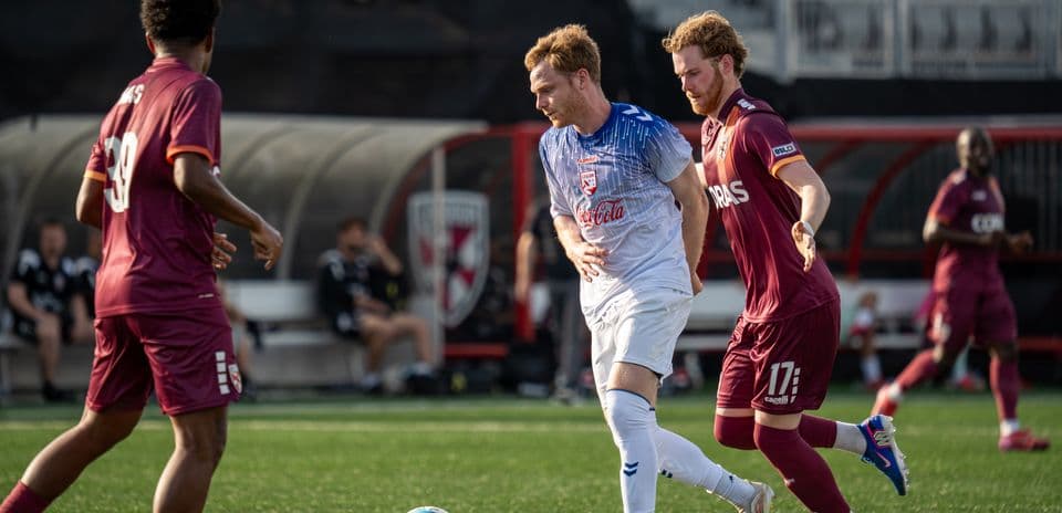 Players competing during Birmingham Legion vs Louisville City