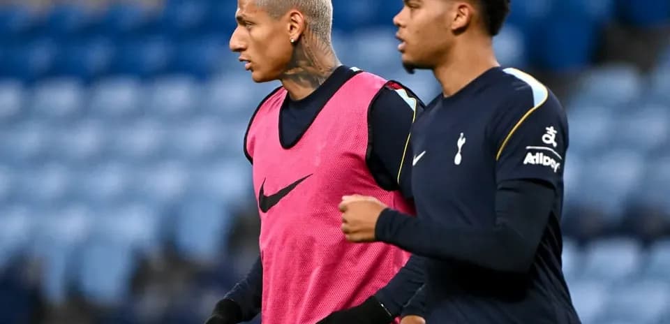 Two players warming up before a match