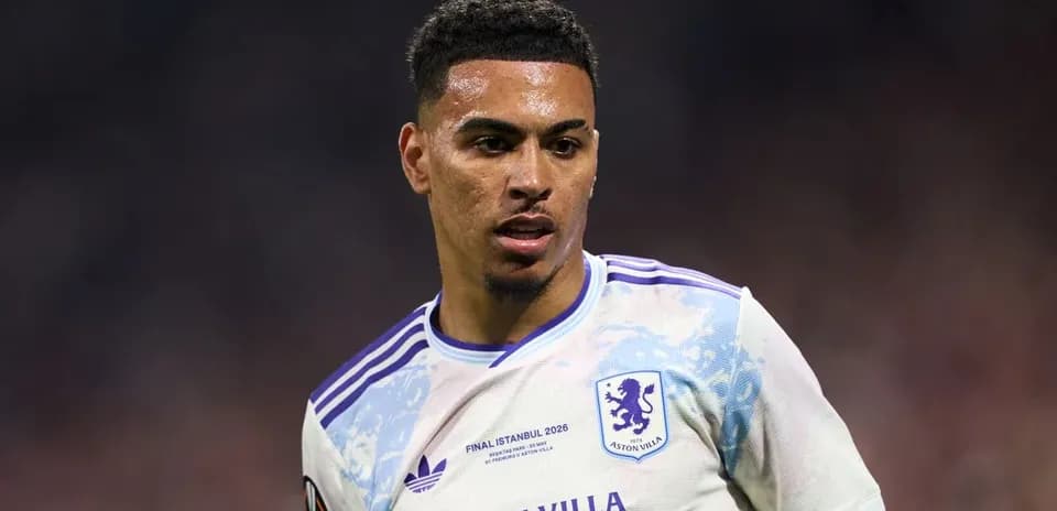 Aston Villa player during a match action