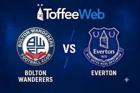 Bolton Wanderers vs Everton match graphic