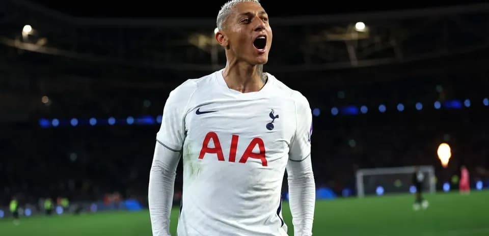 Player celebrating after scoring for Tottenham
