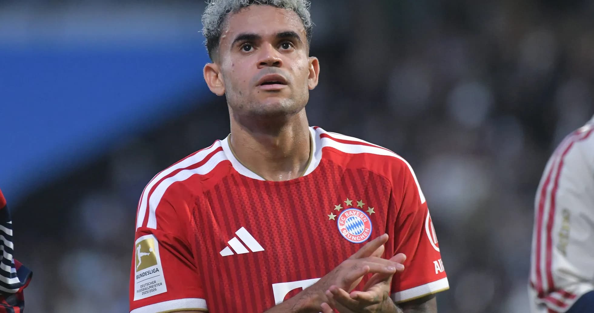 Player in Bayern Munich jersey during match